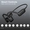 AUOSHI IP68 Waterproof Open Ear Bone Conduction Headphones, Wireless Bluetooth 5.3 Headset with Built-in 32GB Music Player, Underwater Sports Headphones for Swimming,Running,Cycling Workout Gym,Black - Image 2