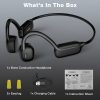 AUOSHI IP68 Waterproof Open Ear Bone Conduction Headphones, Wireless Bluetooth 5.3 Headset with Built-in 32GB Music Player, Underwater Sports Headphones for Swimming,Running,Cycling Workout Gym,Black - Image 7