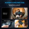 AUOSHI Magnetic Cell Phone Cooler for Game and Live Streaming, Phone Cooling Fan with LED Temperature Display Portable Radiator for All Phones/Laptops Semiconductor Cooler,Black - Image 7