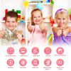 AUOSHI Kids Camera with 32GB Card, Kids Selfie Camera 1080P HD Video Camera with Flip Lens, Children Birthday Gift for Kids, Pink - Image 2