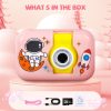 AUOSHI Kids Camera with 32GB Card, Kids Selfie Camera 1080P HD Video Camera with Flip Lens, Children Birthday Gift for Kids, Pink - Image 7