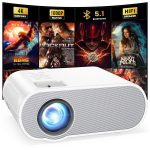 AUOSHI Native 1080P Full HD Bluetooth Projector with Speaker