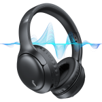 Wireless Bluetooth Headphones, AUOSHI A18 Upgraded HiFi Stereo Noise Cancelling Headphones,Over-Ear Headphones with Microphone,Foldable Headset,Deep Bass for Home Office Cellphone PC,Black