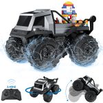 AUOSHI 1:16 Amphibious Remote Control Car Toys Building Blocks RC Car for Boys All Terrain Off-Road Waterproof RC Truck Chrismas Gifts for Kids Boys