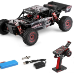 AUOSHI 1:18 Scale 4WD High-Speed Remote Control Car 45 km/h Off-Road RC Truck with Brushless Motor, Metal Gears, LED Lights, and Waterproof Design