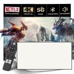 AUOSHI 1080P Mini Projector, White